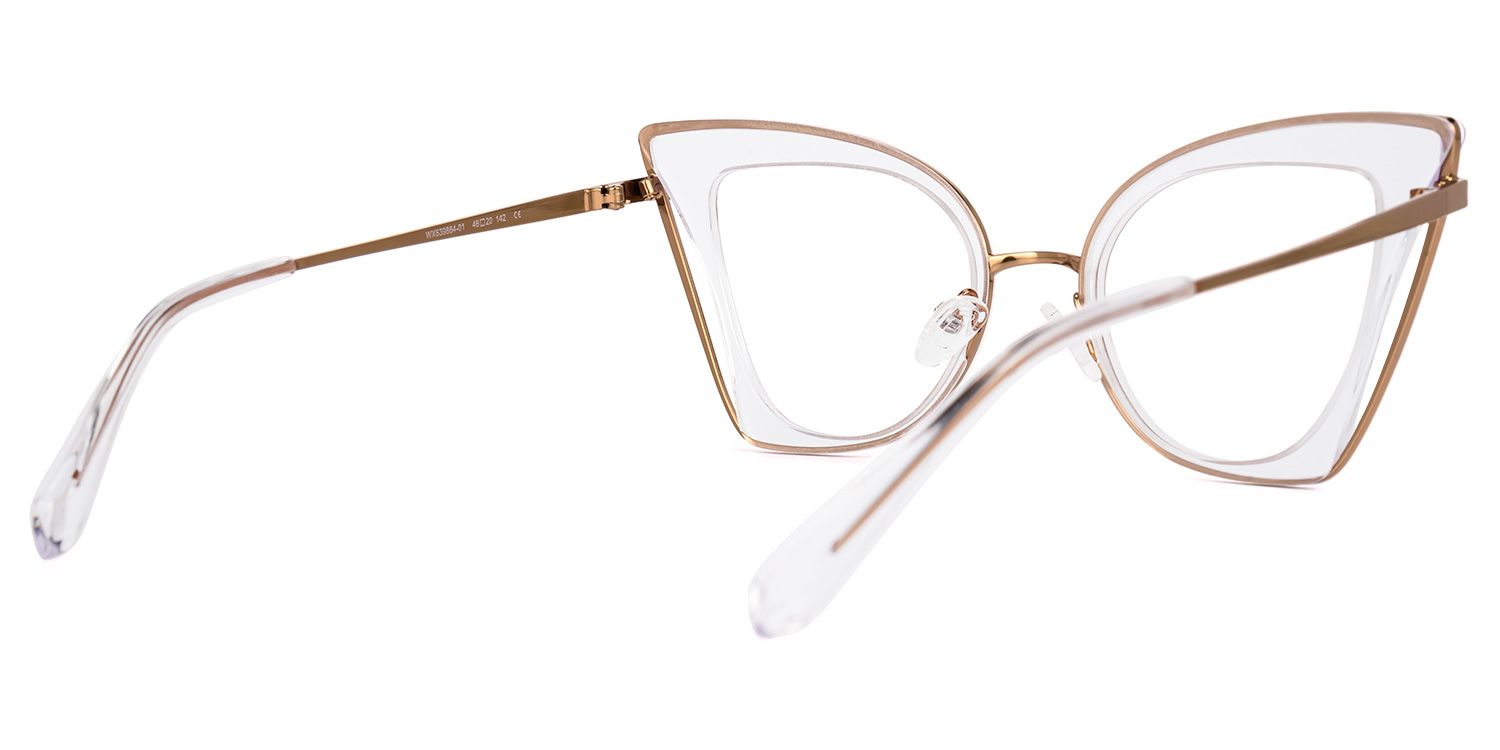 Orinthia Cateye Clear Glasses | ZEELOOL Canada3