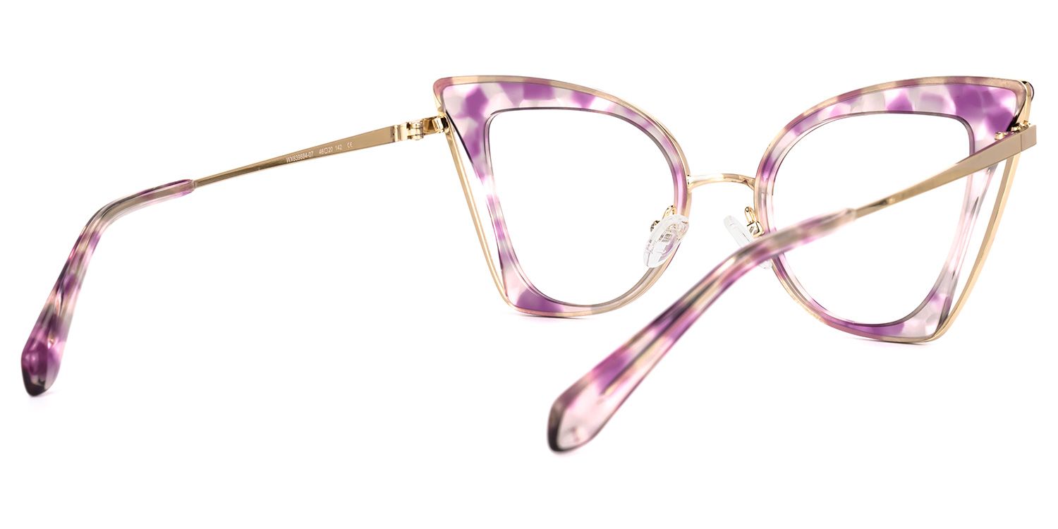 Orinthia Cateye Purple Glasses | ZEELOOL Canada3