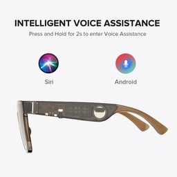 Boman Square Brown Bluetooth Sunglasses5