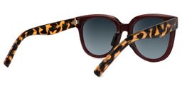 Harrell Square Dark-Red Sunglasses3