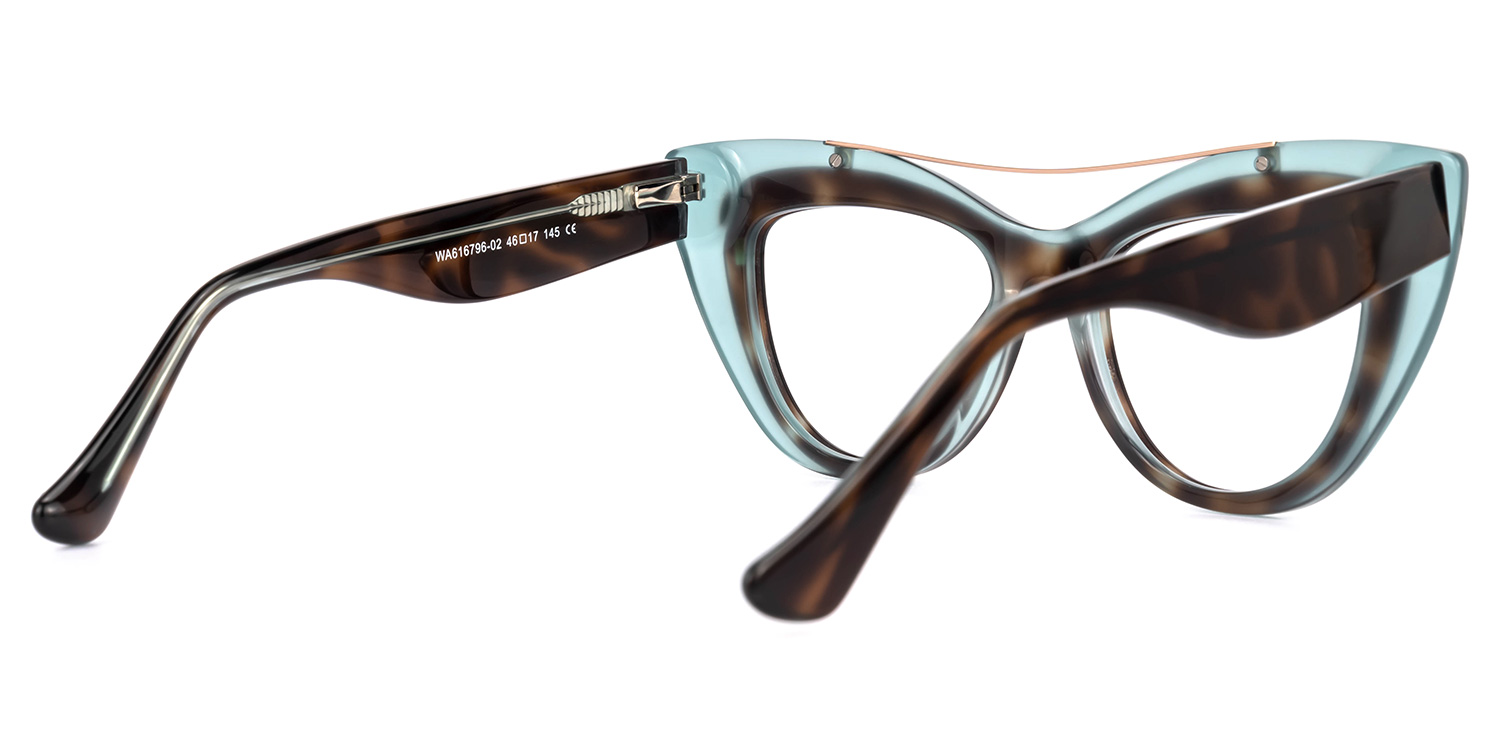 Poutch Cateye Blue Glasses3