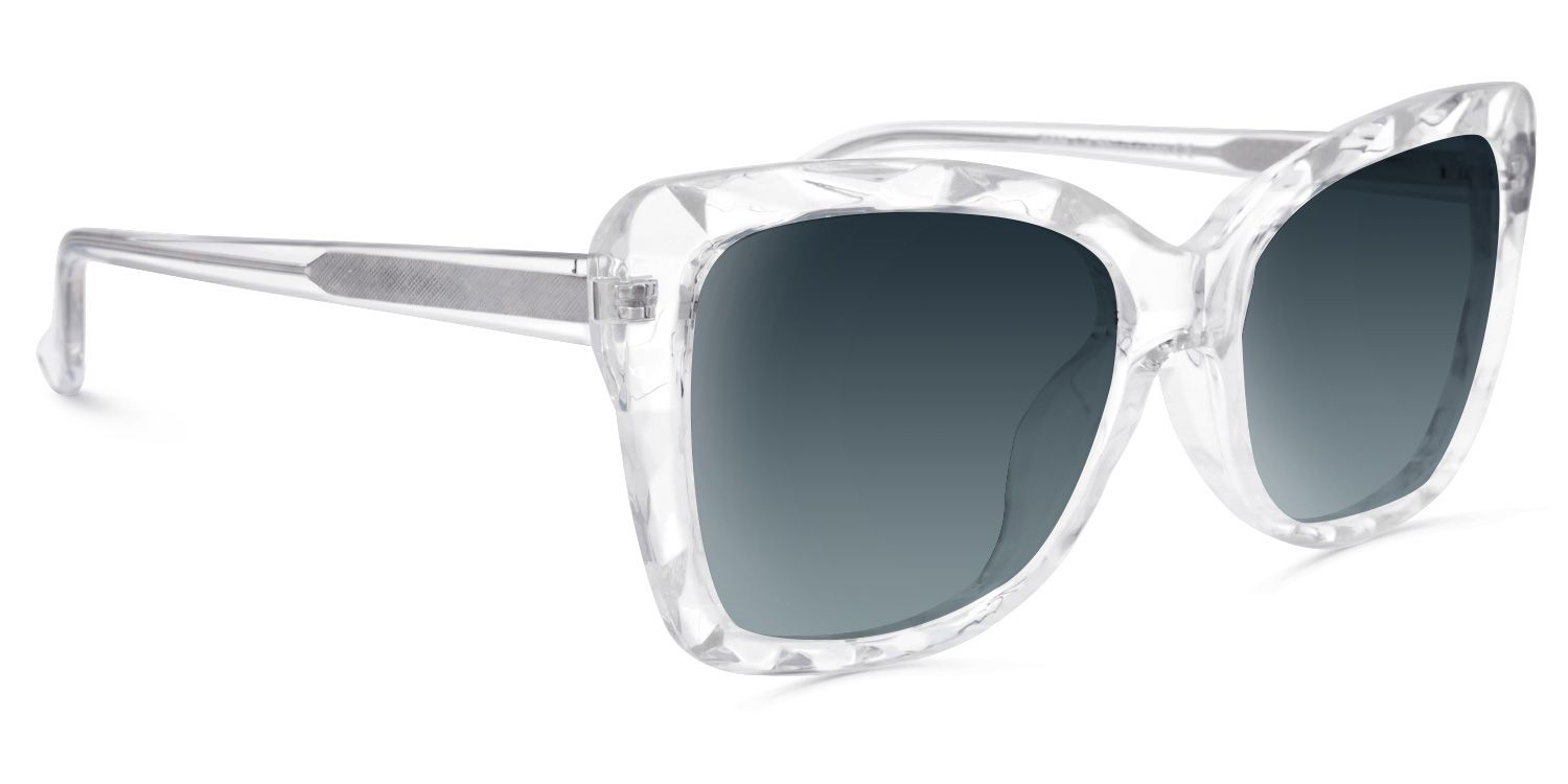 Edna Cateye Clear Sunglasses | ZEELOOL Canada2
