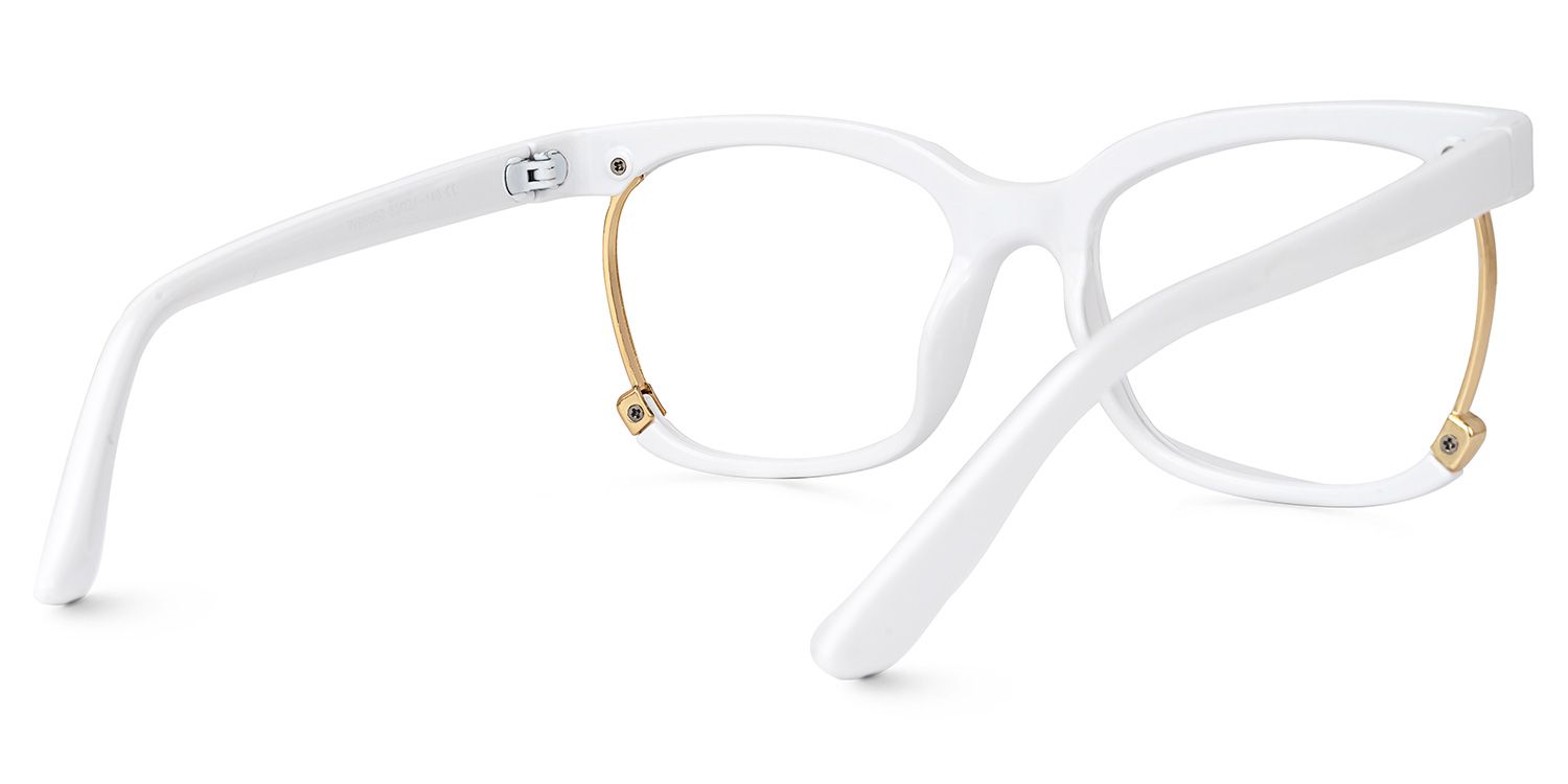 Obando Square White Glasses | ZEELOOL Canada3