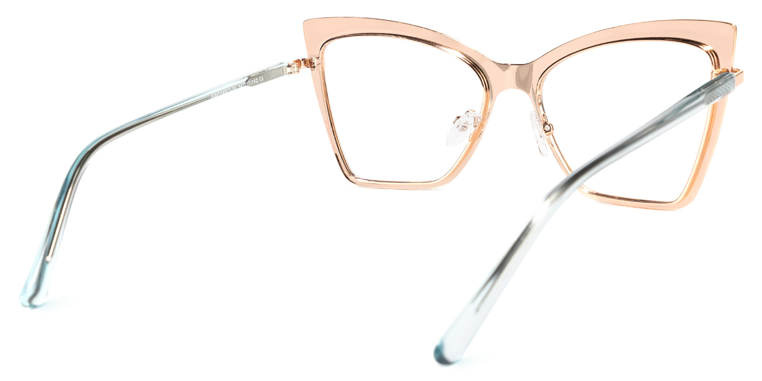 Poulson Cateye Teal Glasses | ZEELOOL Canada3