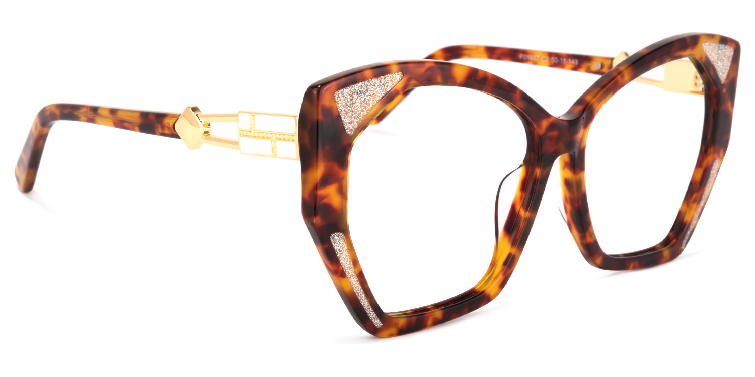 Routh Geometric Yellow-Tortoise Glasses | ZEELOOL Canada3