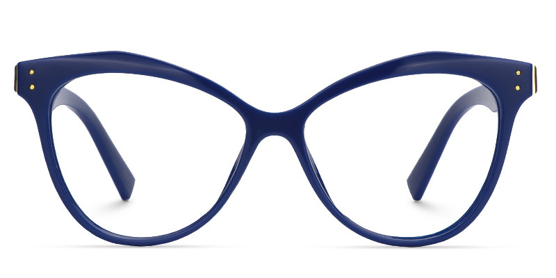 Saul Cat Eye Dark Blue Glasses  | ZEELOOL Canada0