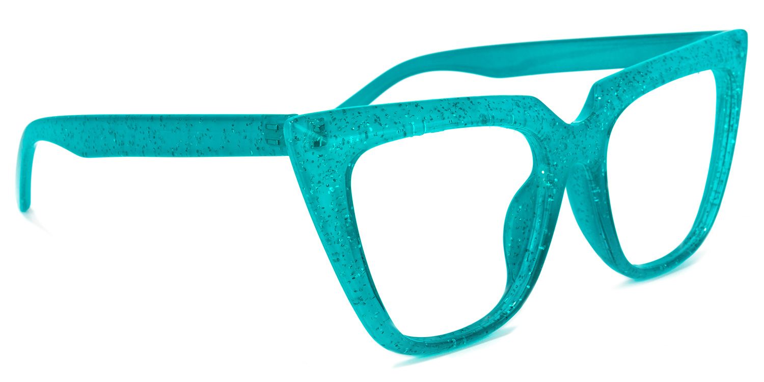Phillip Cateye Peacock-Green Glasses | ZEELOOL Canada2