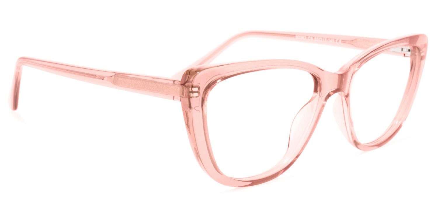 Qamar Cateye Pink Glasses | ZEELOOL Canada2