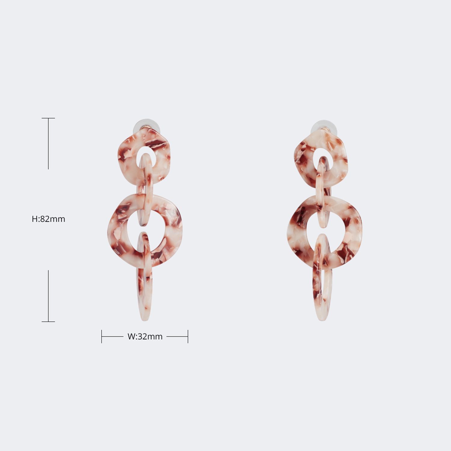 Vintage Round Floral Earrings | ZEELOOL Canada4