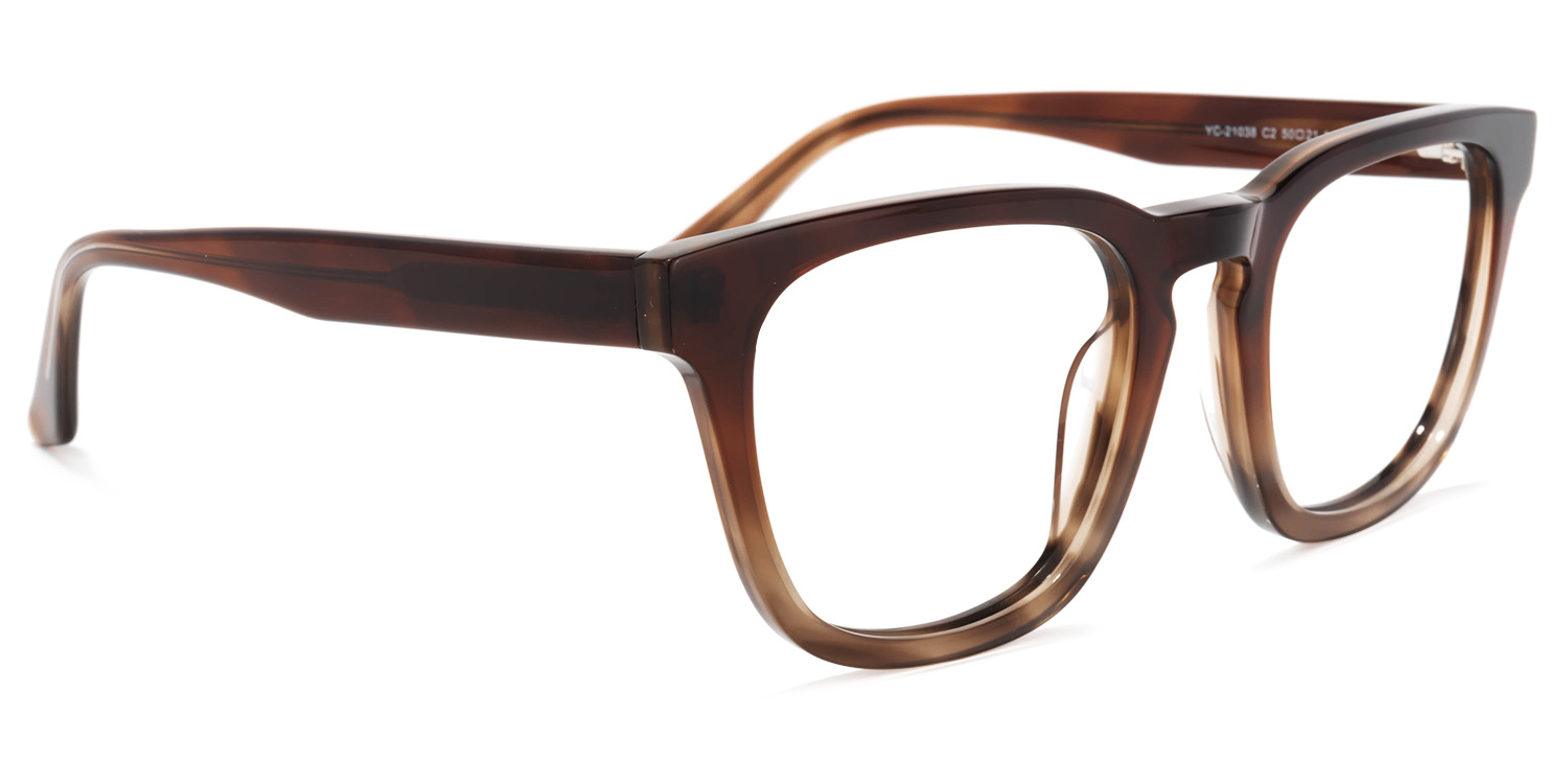 Reese Square Brown Glasses | ZEELOOL Canada2