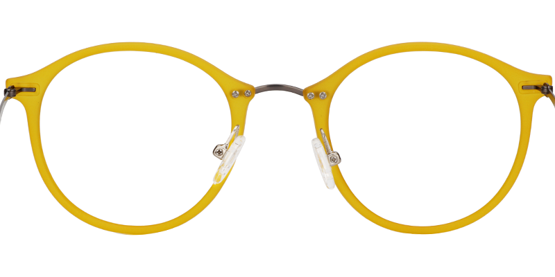 Ivy Round Yellow Glasses | ZEELOOL Canada5
