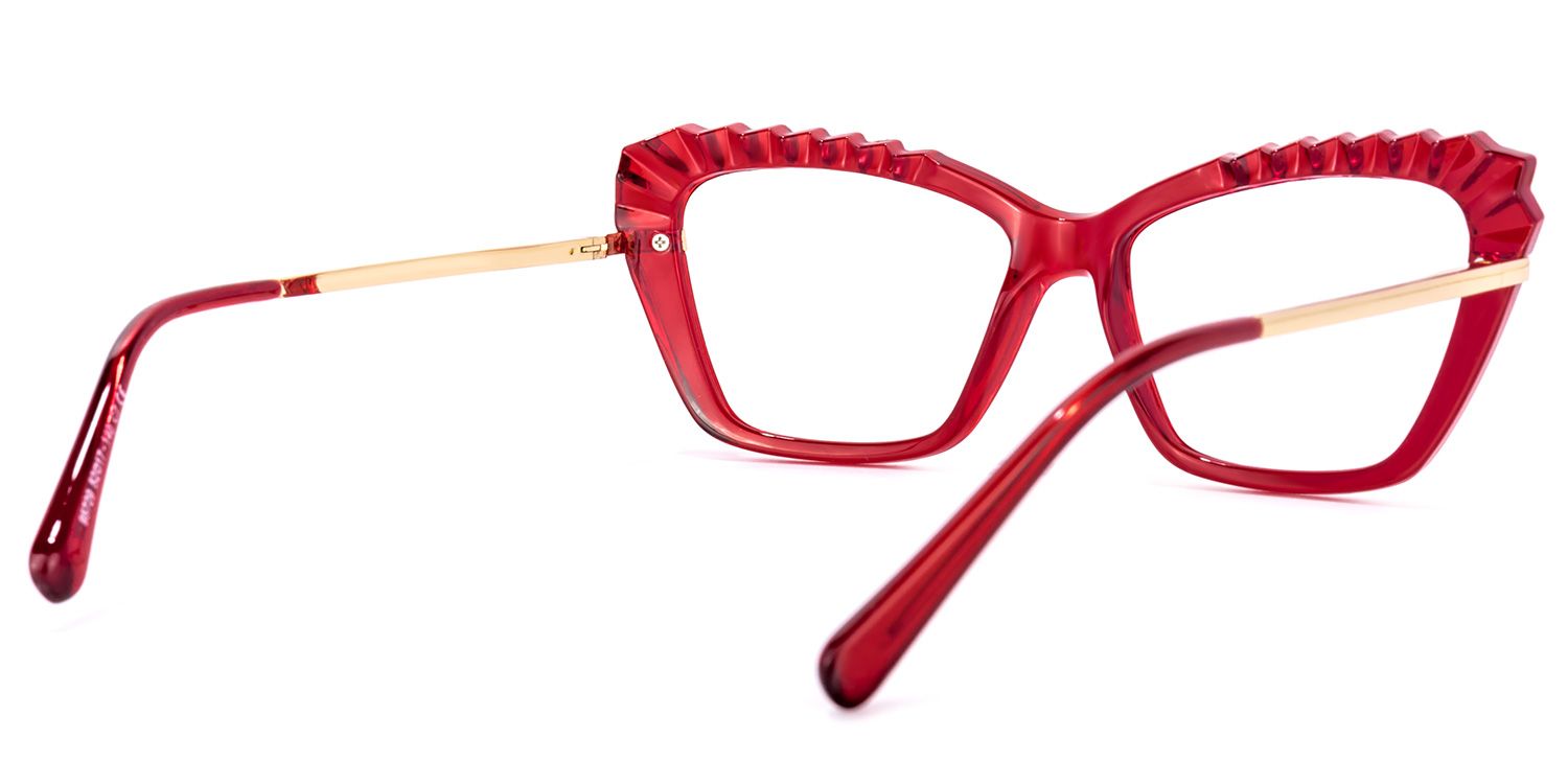 Sophie Cateye Red Glasses | ZEELOOL Canada4