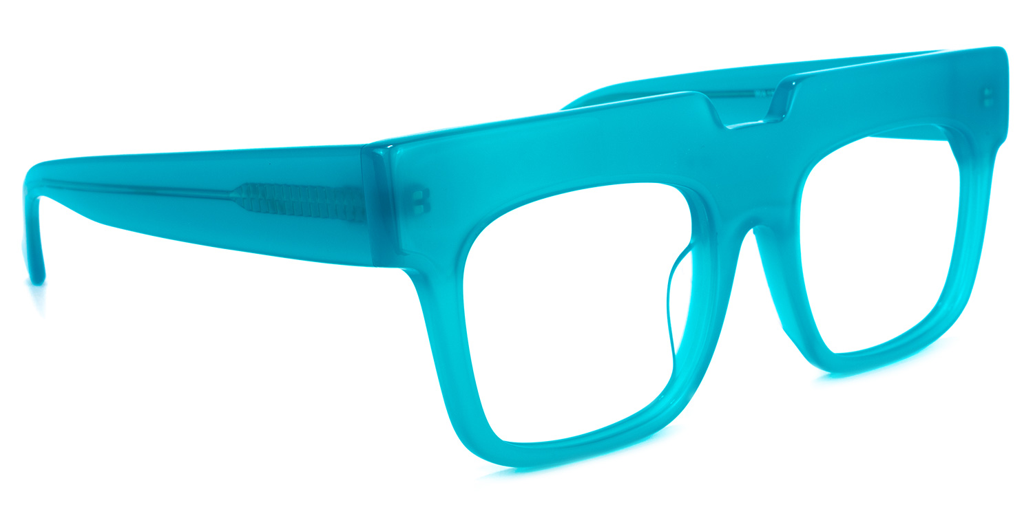 Travis Square Blue Glasses | ZEELOOL Canada2