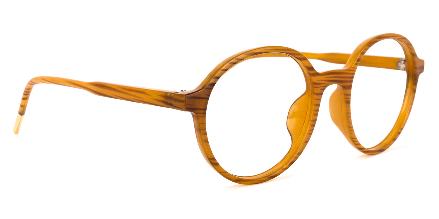 Tomas Round Brown Glasses | ZEELOOL Canada2