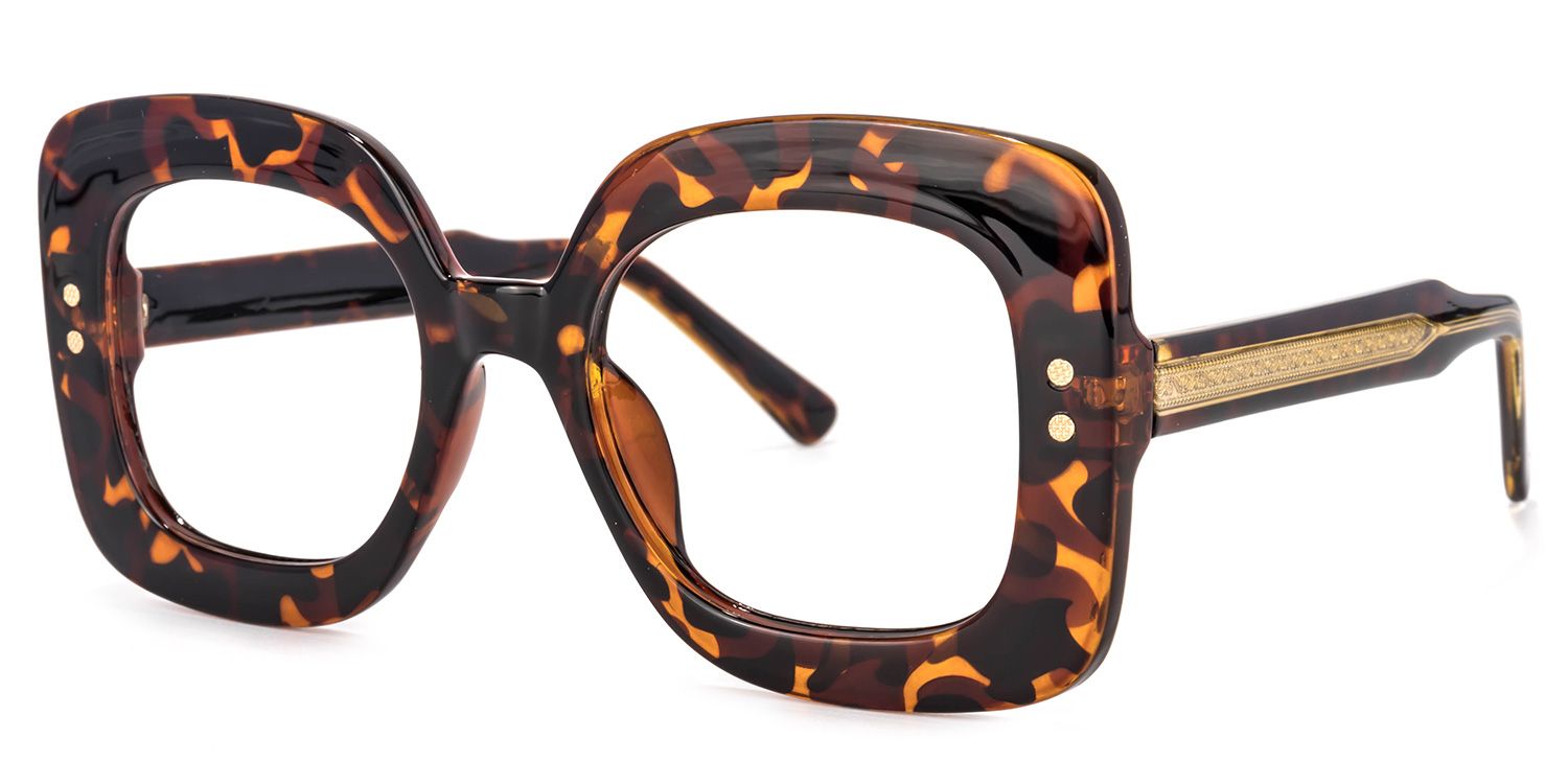 Eloise Square Tortoise Glasses | ZEELOOL Canada1