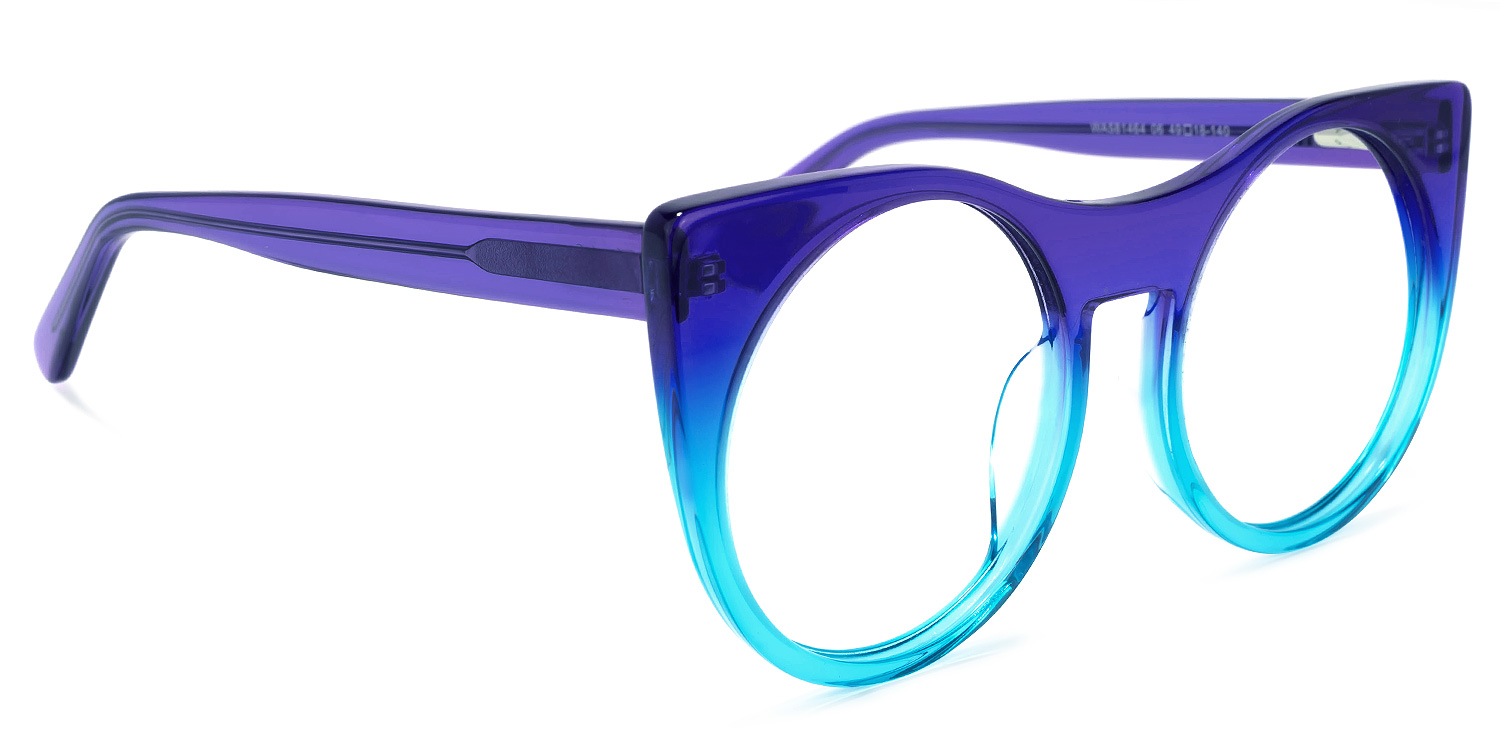 Zora Cateye Blue Glasses | ZEELOOL Canada2