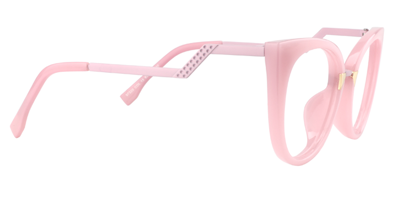 Cat Eye Pink Glasses | ZEELOOL Canada Eyeglass Frame4