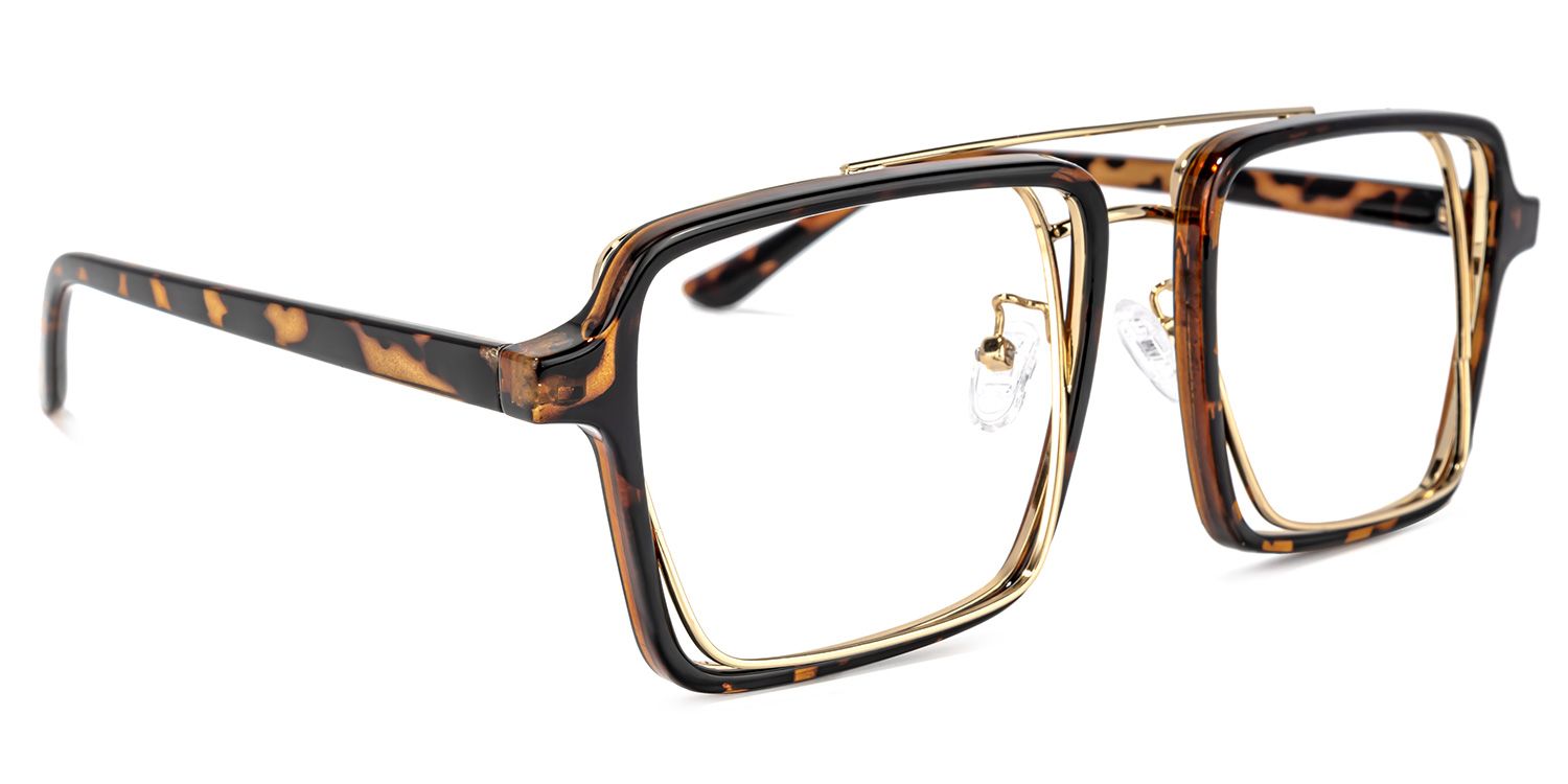 Aviator Tortoise-Gold Glasses | ZEELOOL Canada2