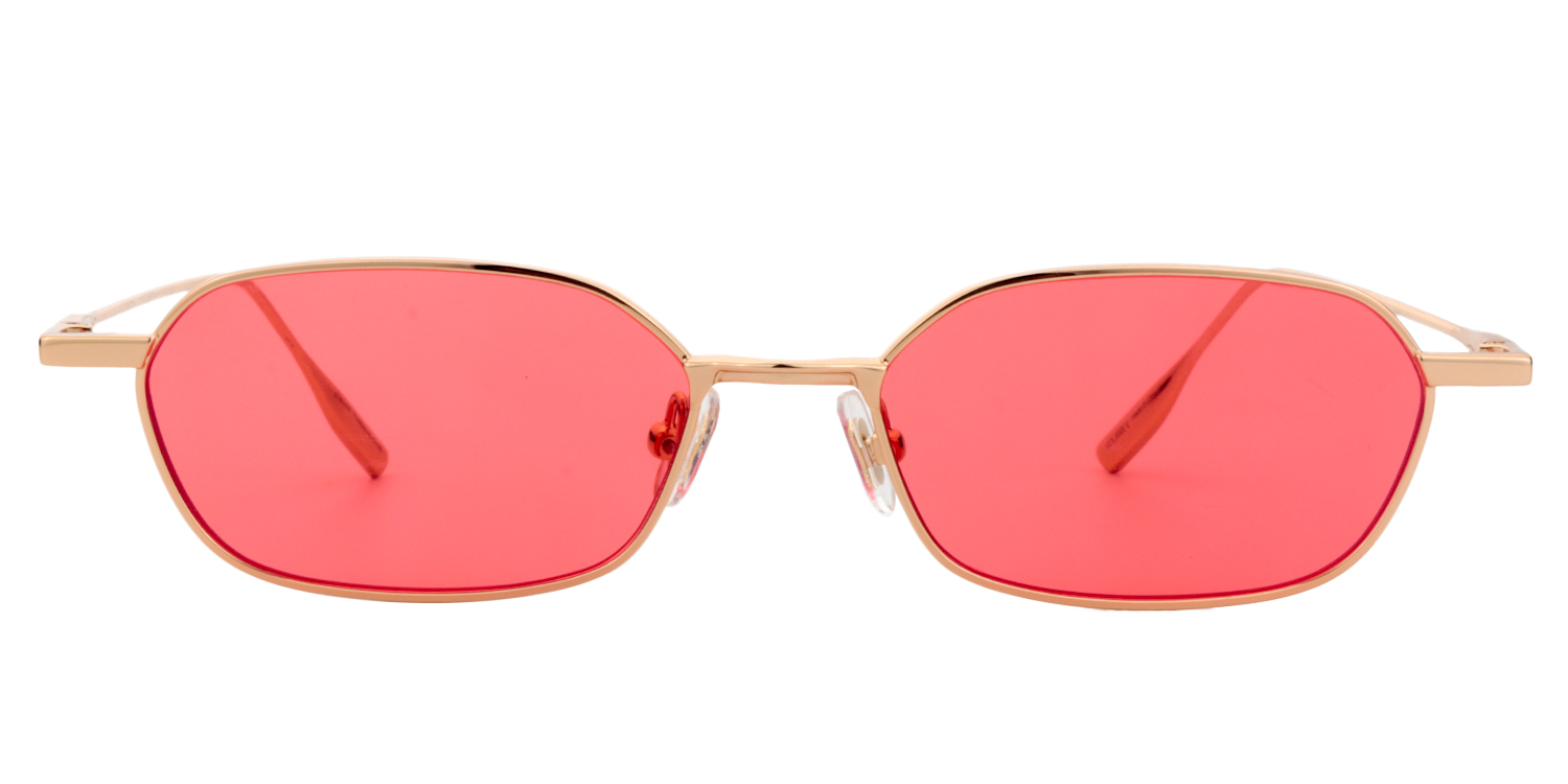 Rectangle Gold Sunglasses | ZEELOOL Canada0