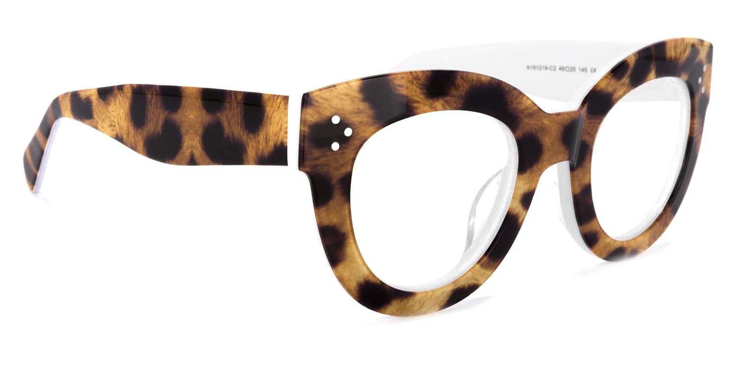 Torres Cat-eye Brown-Leopard Frame Glasses | ZEELOOL Canada2