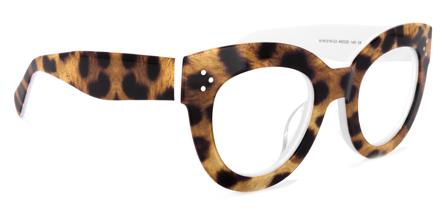 Torres Cat-eye Brown-Leopard Frame Glasses | ZEELOOL Canada2
