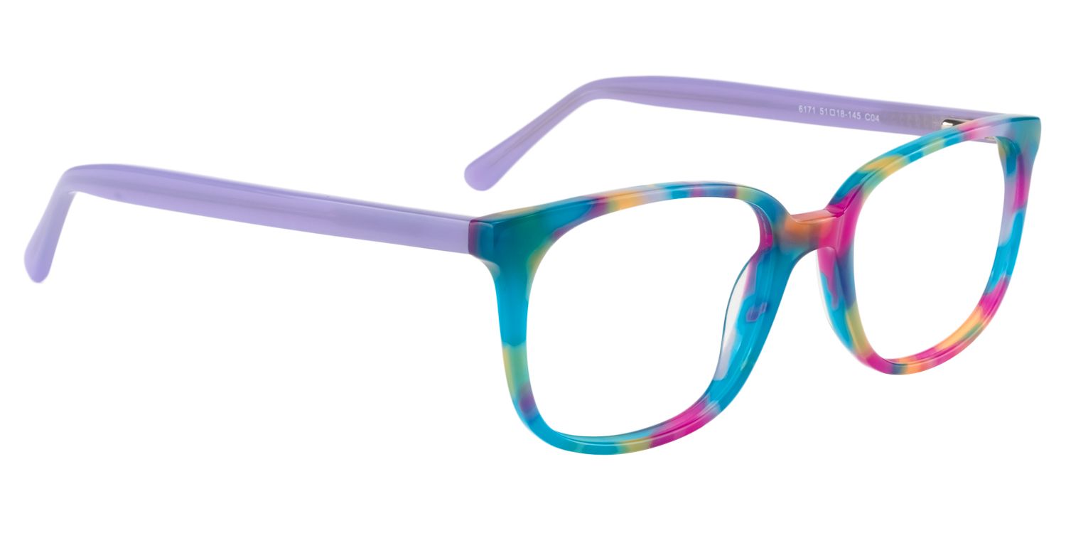 Rectangle Blue Glasses | ZEELOOL Canada2