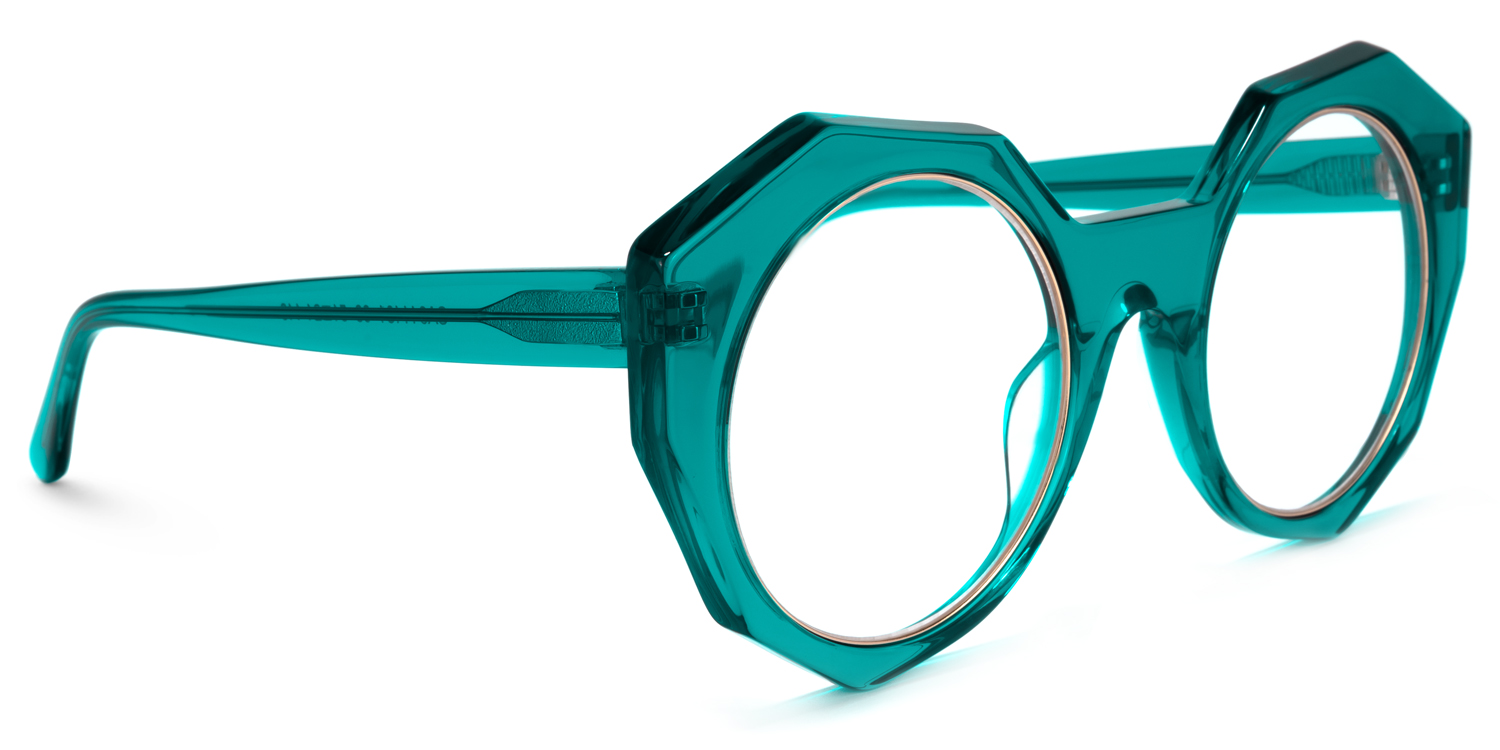 Bogar Geometric Green Glasses | ZEELOOL Canada2