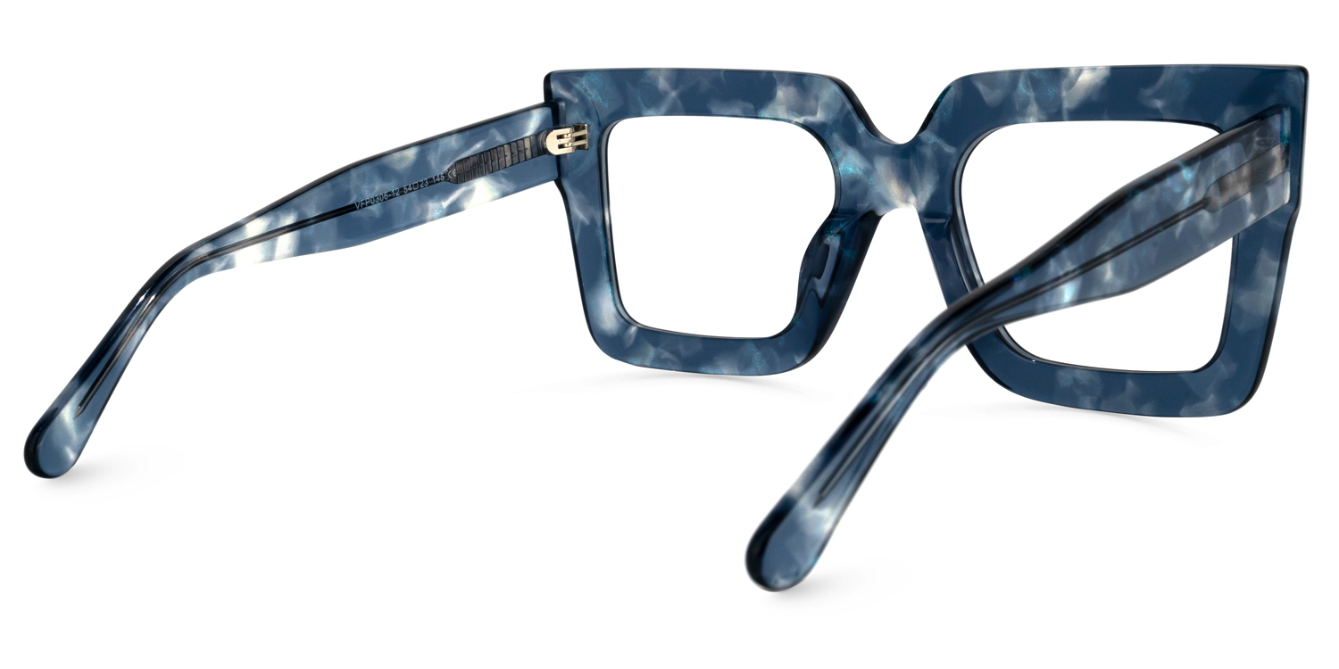 Brandon Square Dark-Blue Glasses | ZEELOOL Canada4