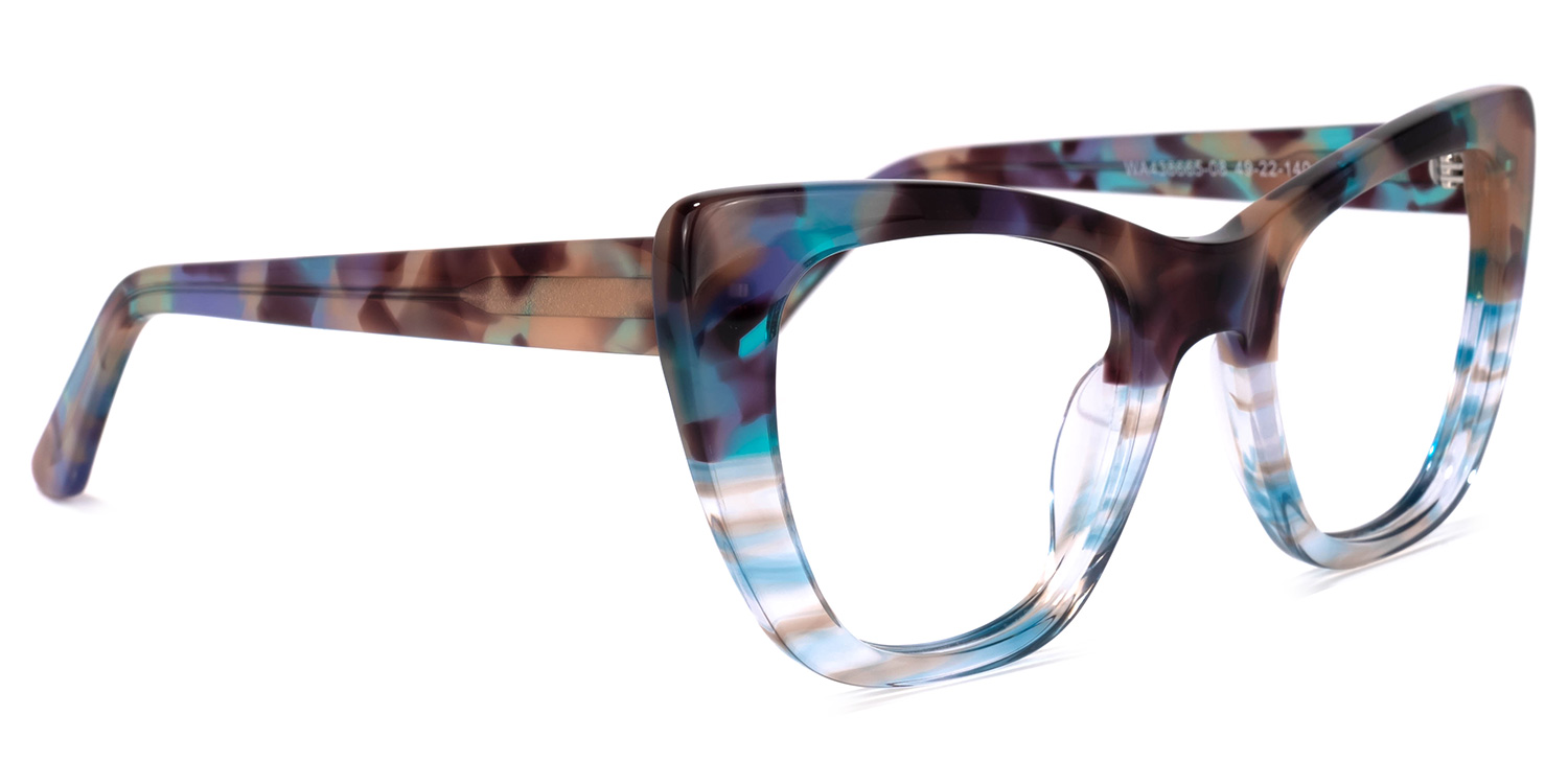 Lewis Cateye Multicolor Glasses | ZEELOOL Canada2