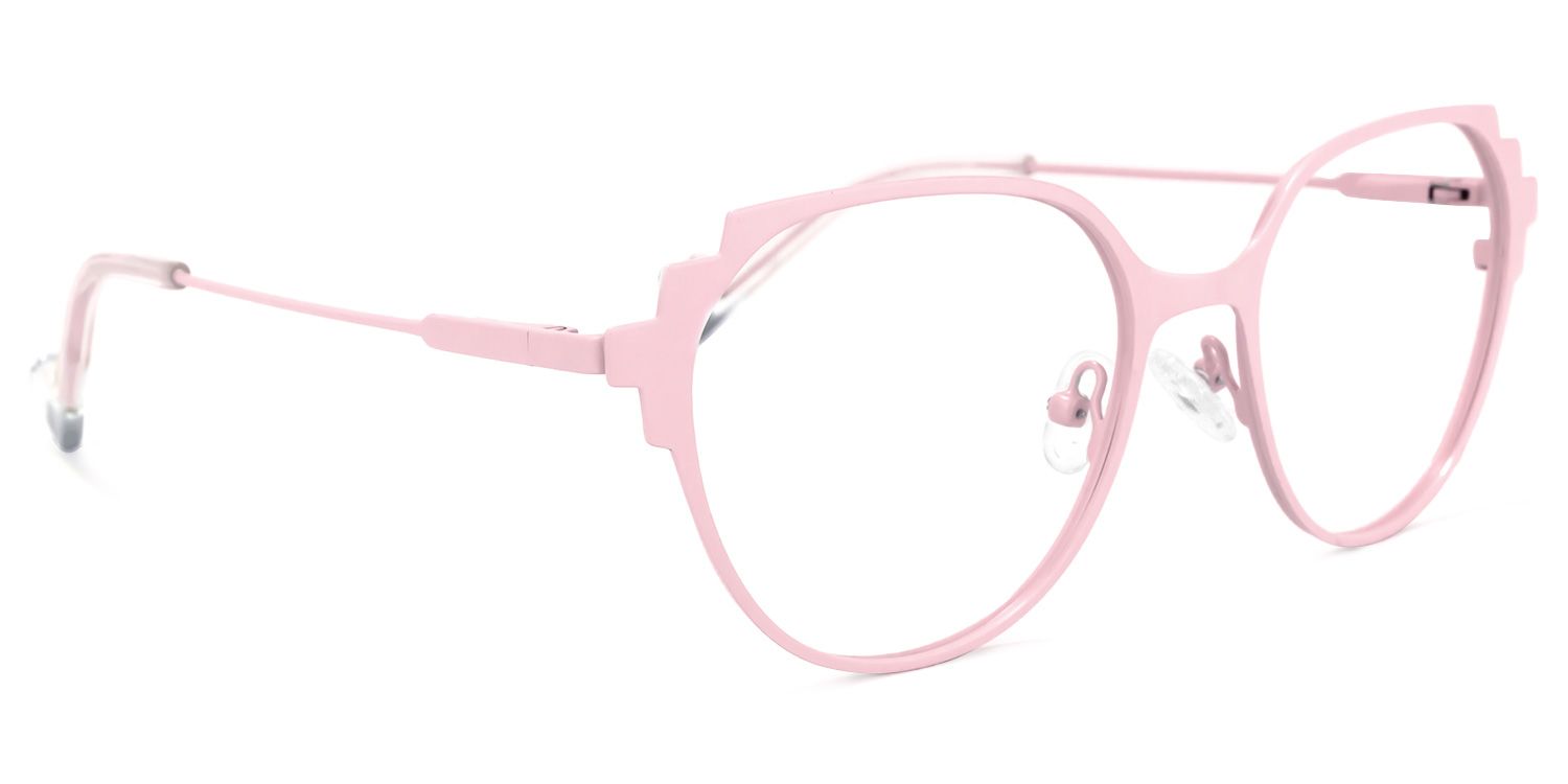 Lalita Geometric Pink Glasses | ZEELOOL Canada2