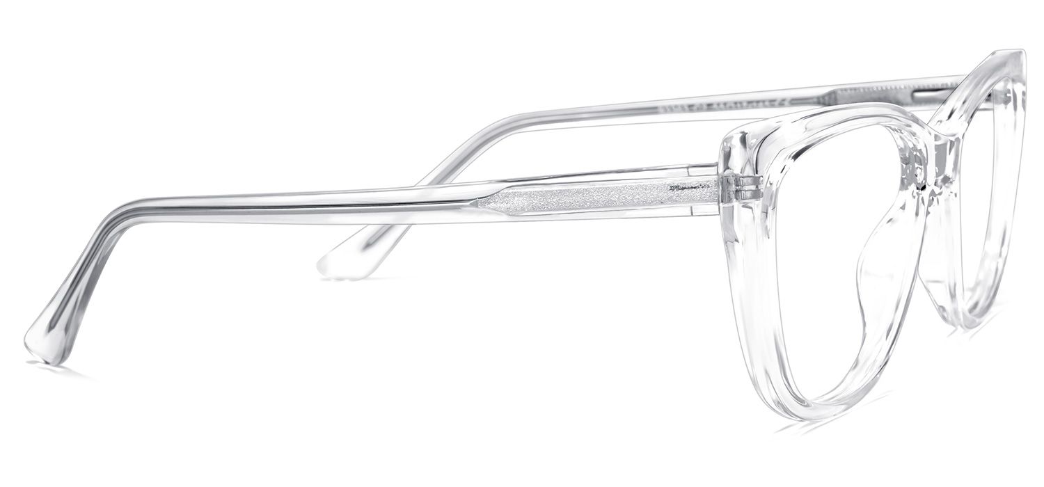 Qamar Cateye Clear Glasses | ZEELOOL Canada3