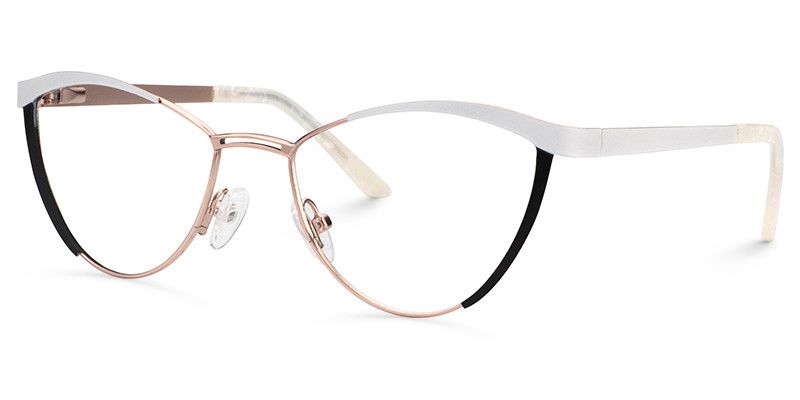 Sydney Cat Eye White Frame Glasses | ZEELOOL Canada3