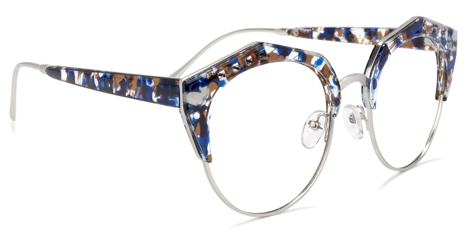 Latoya Geometric Floral Glasses | ZEELOOL Canada2