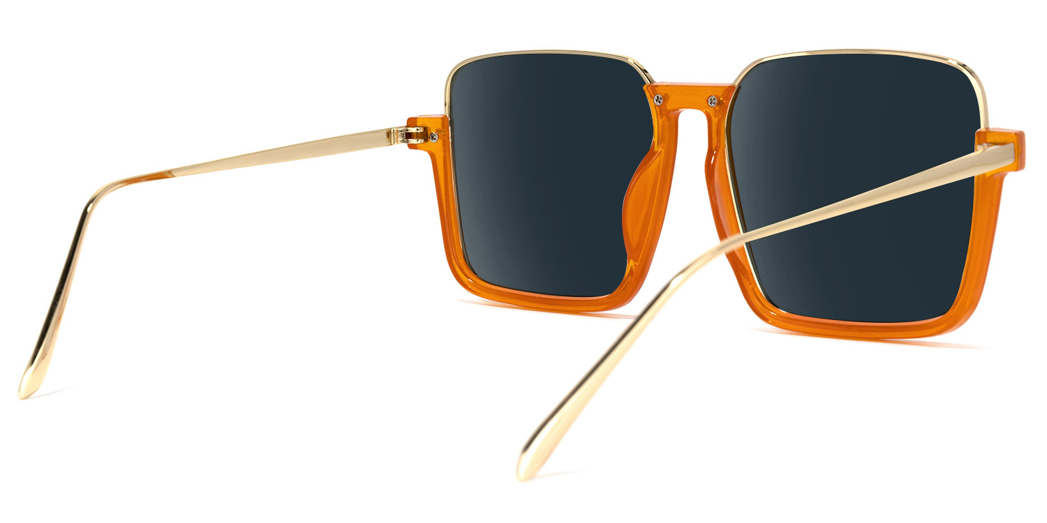Velez Square Orange Sunglasses | ZEELOOL Canada3