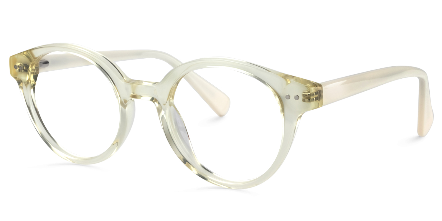 Caius Round Yellow Glasses2