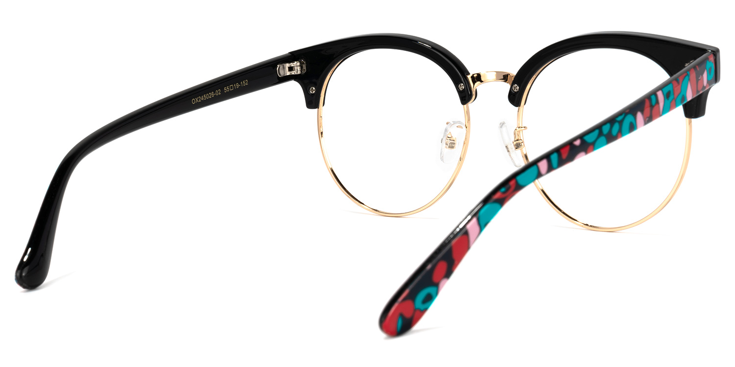 Tatiana Browline Floral Glasses3