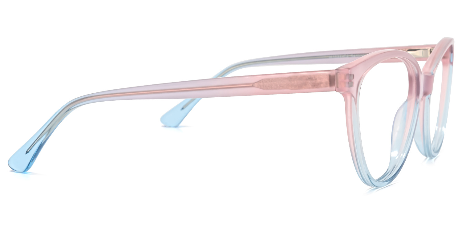 Palos Cateye Pink-Blue Glasses3
