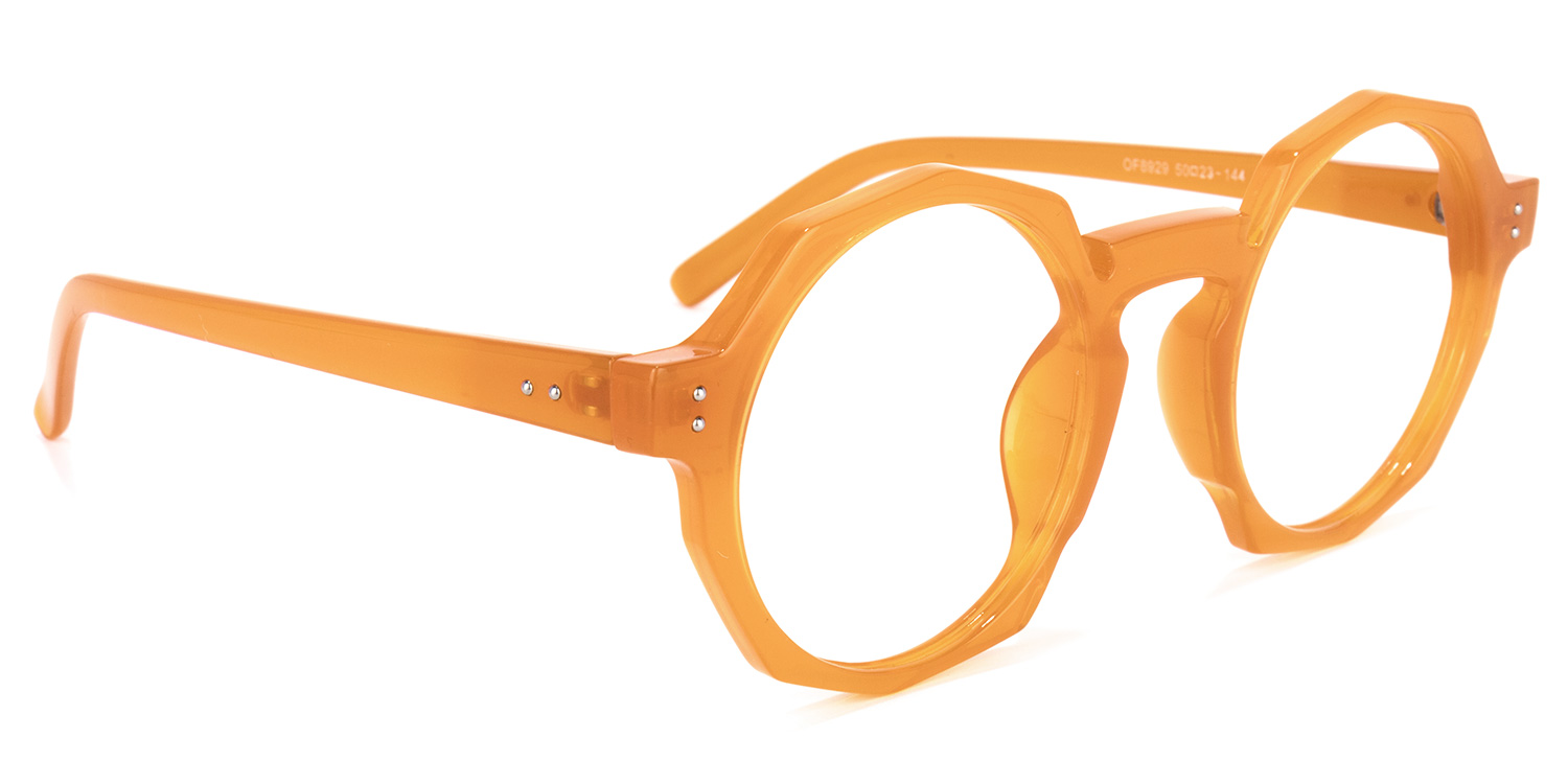 Goodwin Geometric Earthy-Yellow Glasses | ZEELOOL Canada2