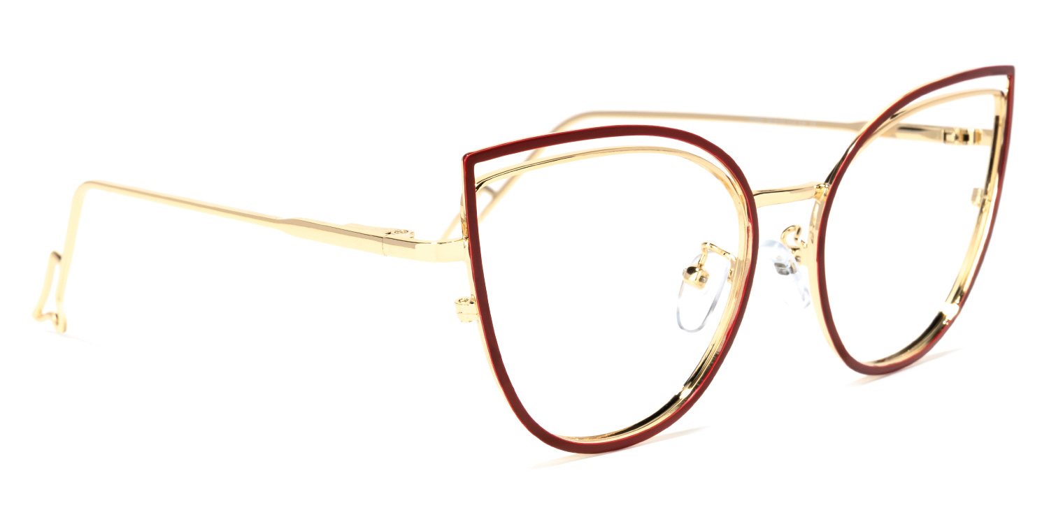 Spivey Cateye Red Glasses | ZEELOOL Canada2