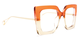 Qatar Square Orange Glasses2