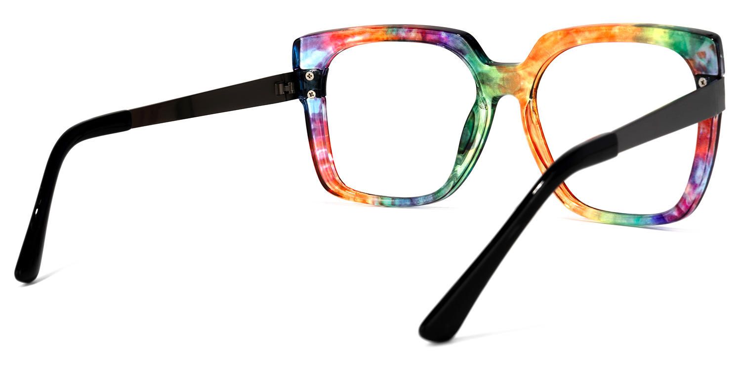 Yaida Square Multicolor Frame Glasses | ZEELOOL Canada3