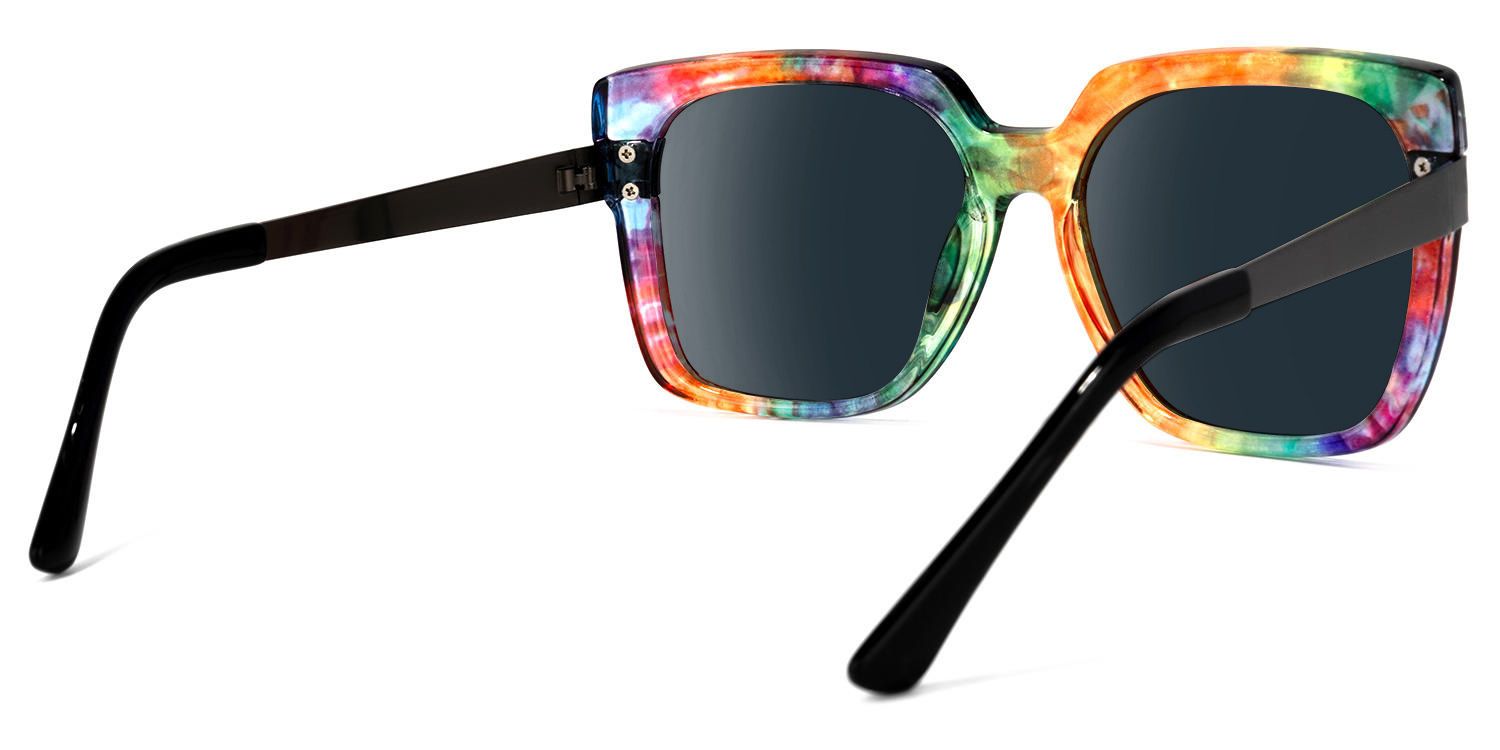 Yaida Square Multicolor Sunglasses | ZEELOOL Canada3