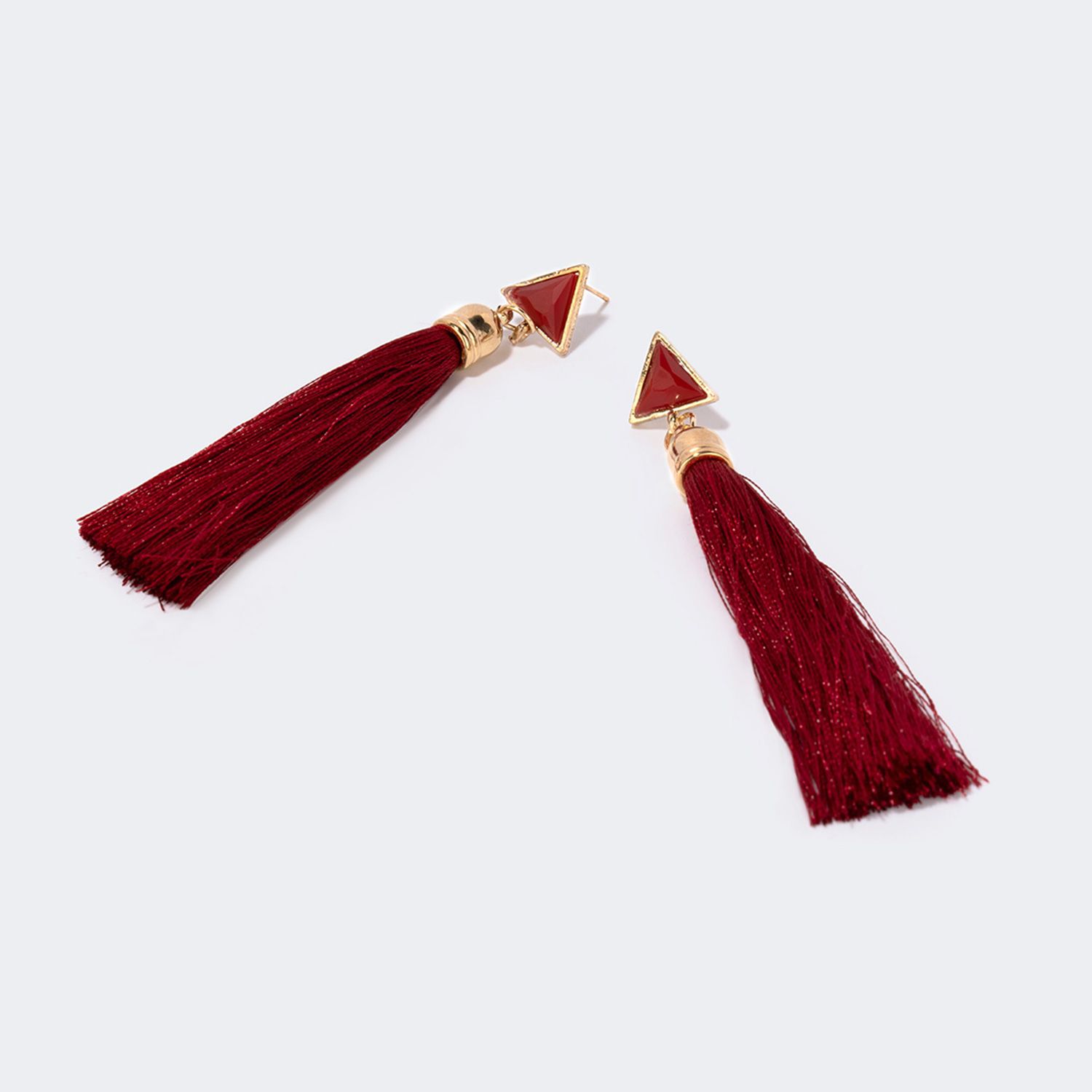 Vogue Bohemian Style Red Tassel Earrings | ZEELOOL Canada0