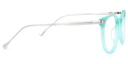 Lenid Round Light-Green Glasses2