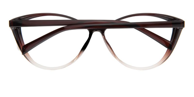 Iris Cat Eye Brown Glasses | ZEELOOL Canada3