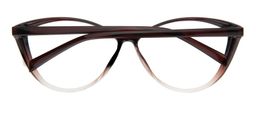 Iris Cat Eye Brown Glasses3
