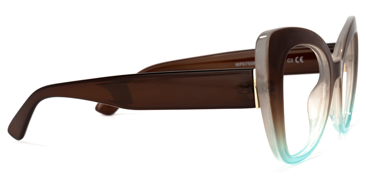 Quanita Cateye Brown Glasses | ZEELOOL Canada2