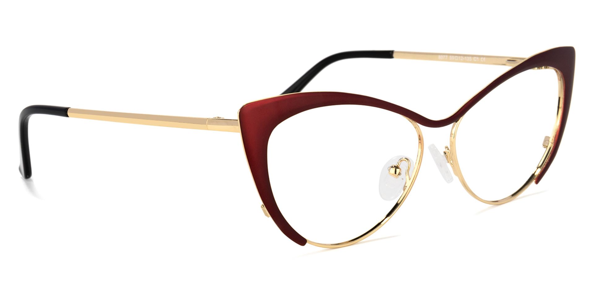 Cateye Red Glasses | ZEELOOL Canada2