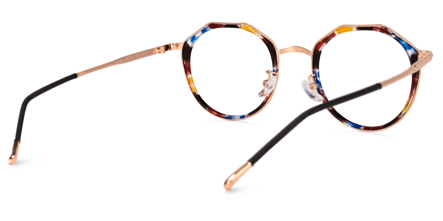 Gentry Geometric Floral Eyeglasses and Glasses Frames3