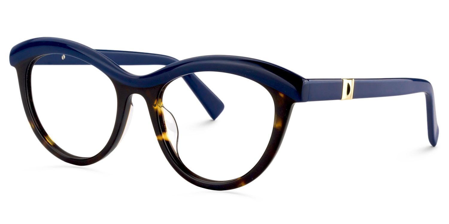 Cat Eye Blue Glasses | ZEELOOL Canada2